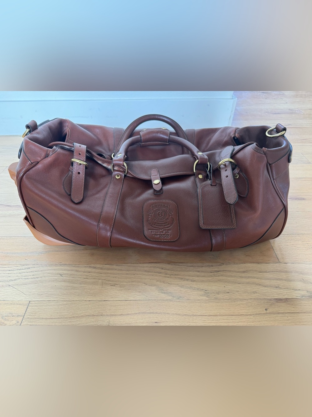 Ghurka Chestnut Leather Duffel Kilburn RS no. 252